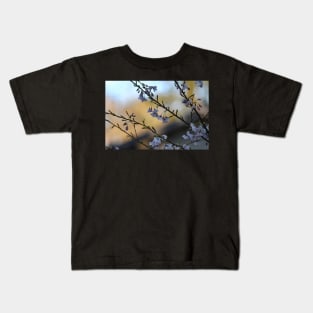 Blossoms by evening light Kids T-Shirt